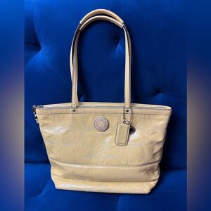 Coach Vintage Yellow Tote Bag